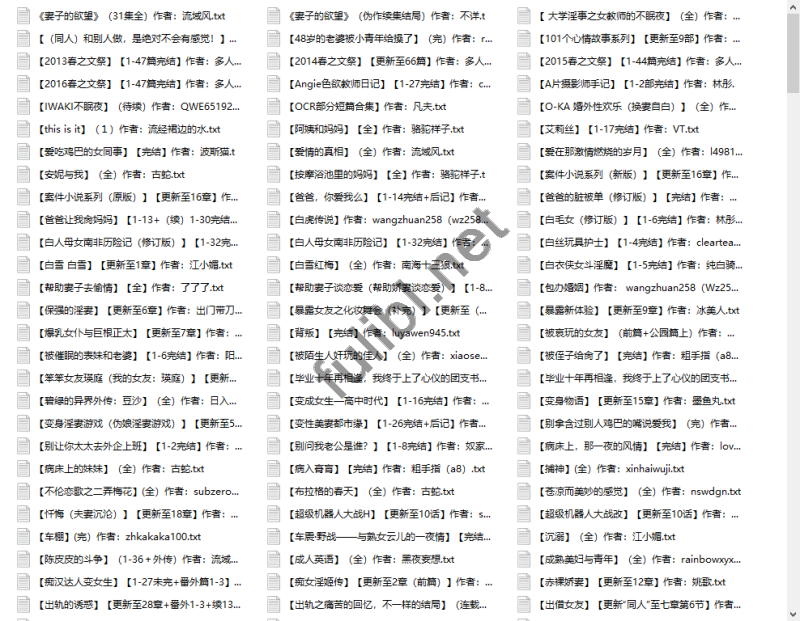 各类型中短篇H小说全本合集[746txt/126M]