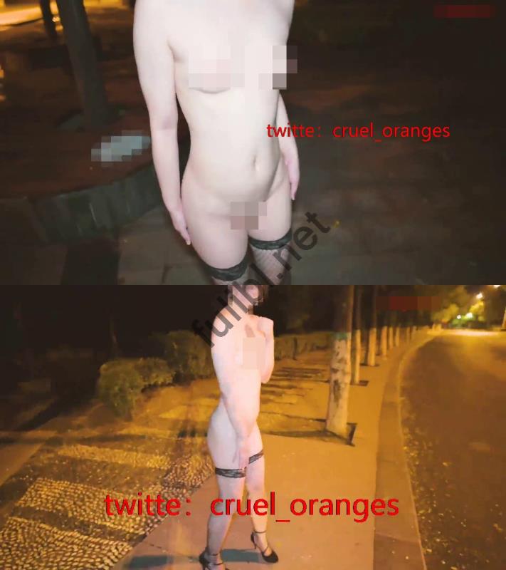 [推荐]推特大佬@cruel_oranges - 露出+双洞调教95年母狗[3P+9V/810M]