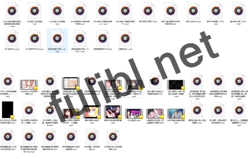 耳骚网红@miss哈尼+不二丸叽+菊花花 有声小说+ASMR作品合集[35mp3+13V/2.46G]