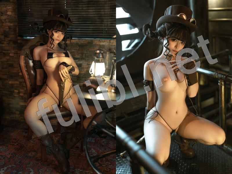 高质量coser@蠢沫沫 绅士版新作 - 蒸汽朋克少女[110P/1.03G]